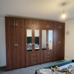 8 door wardrobe with mirror drawers